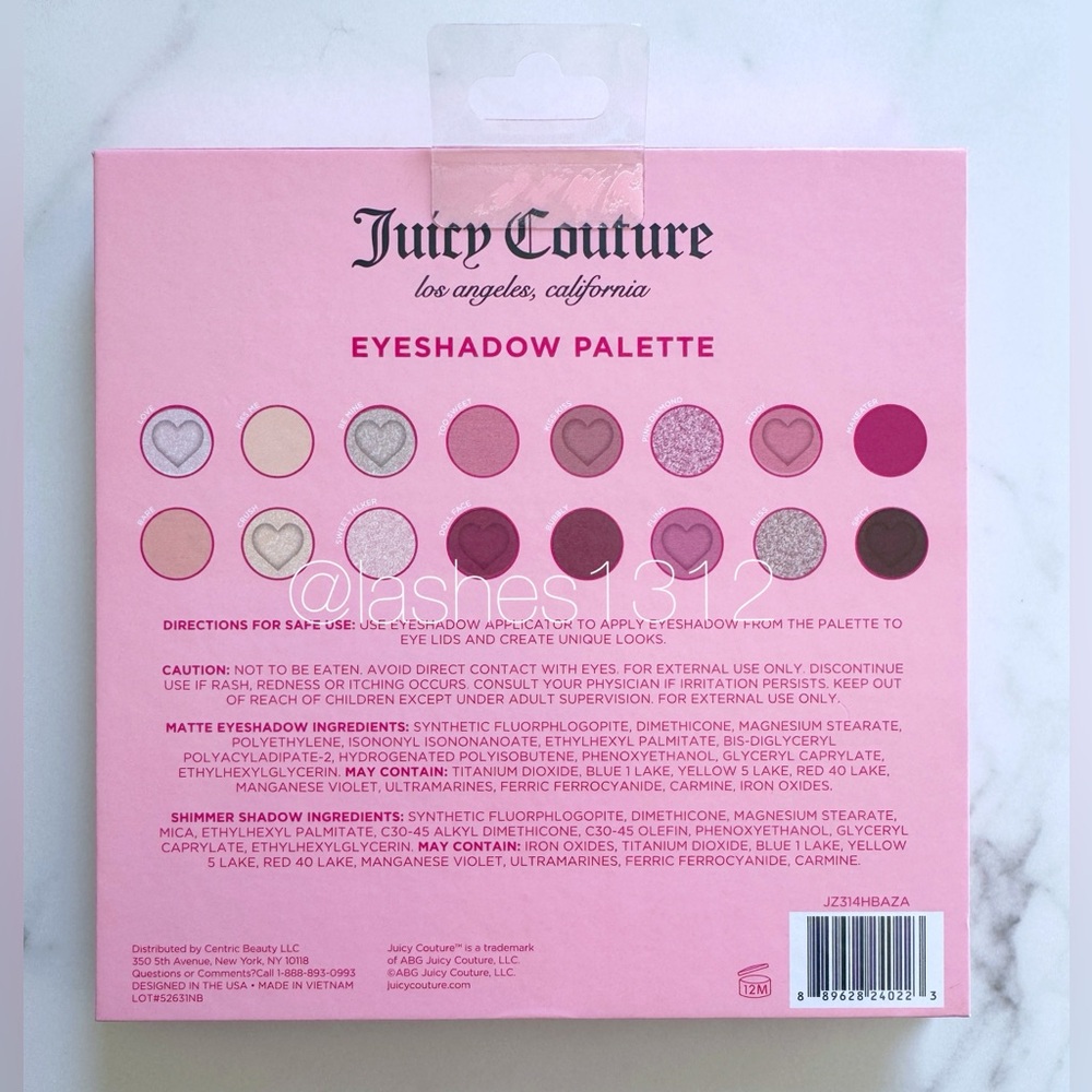 JUICY COUTURE Cosmetics 16 Color Eyeshadow Palette - Picture 5 of 5
